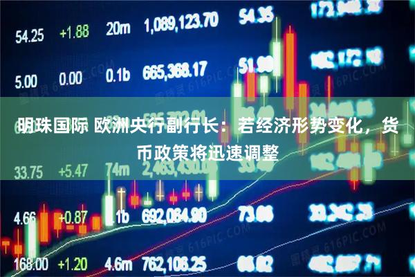 明珠国际 欧洲央行副行长：若经济形势变化，货币政策将迅速调整